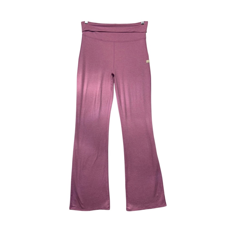 Vuori Weekend Flare Pant Heathered Pink Yoga Leggings VW4339 Womens Medium